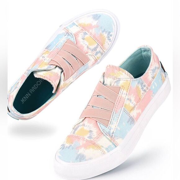 JENN ARDOR Women Tie-Dye Low-Top Tennis Canvas Sneaker Sz 9 NWT IN BOX - Picture 1 of 10